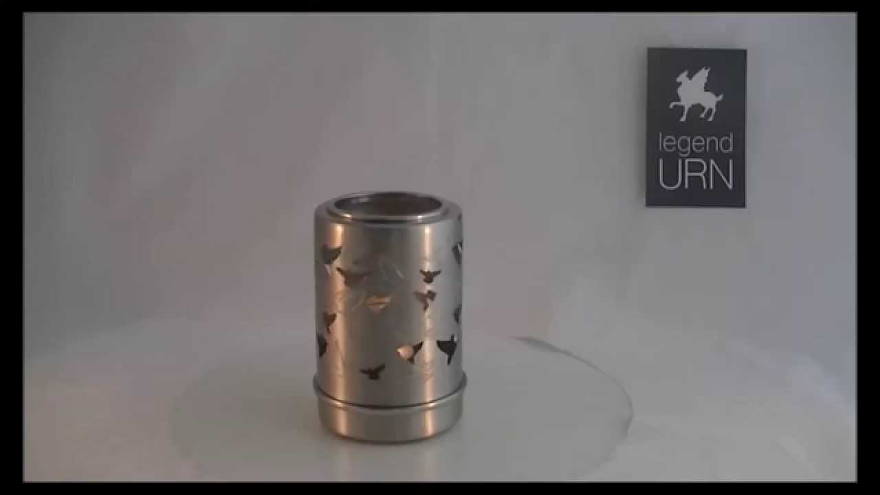 LegendURN Waxinelicht mini urn met vogels Keepsake candle holder