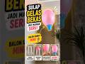 DIY Balon Udara Mini dari Gelas Plastik Bekas 🎈 #DIY #BalonUdaraMini #shortvideo #tutorial #kreatif