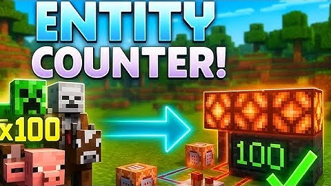 How To Make An Entity Counter in Minecraft Bedrock.