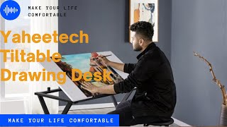 Yaheetech Wooden Drafting Table (X-Shaped Frame) #draftingtable