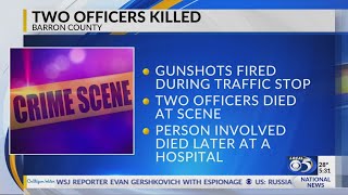 Two Wisconsin police officers killed in line of duty, gunfire exchanged during traffic stop