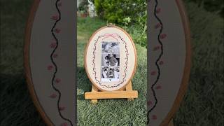 Cutest Embroidery Mothers Day Gift idea🎀🫶🏻 Subscribe for a template #diy