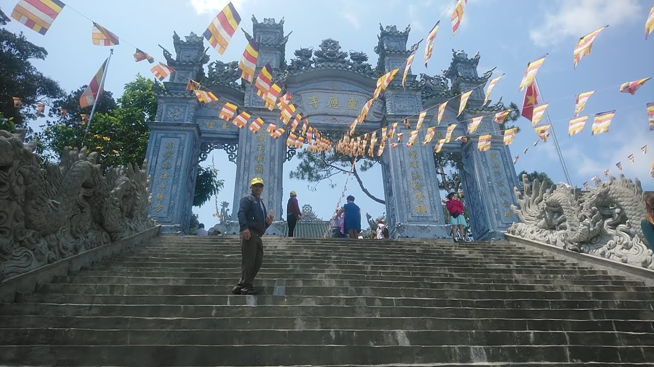Landscape of Linh Ung Pagoda Look from Outside