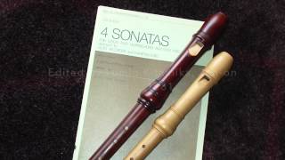 Bach, Violin Sonata BWV 1014, 1. Adagio, by 3 recorders
