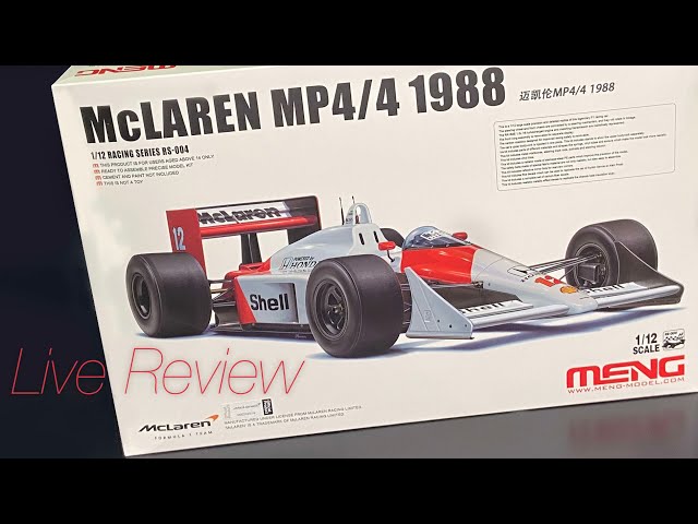MENG MODEL1/12スケールMcLaren MP4/4 1988 MENG McLaren MP4/4 1988 1:12 - build review - Scale Modelling Now
