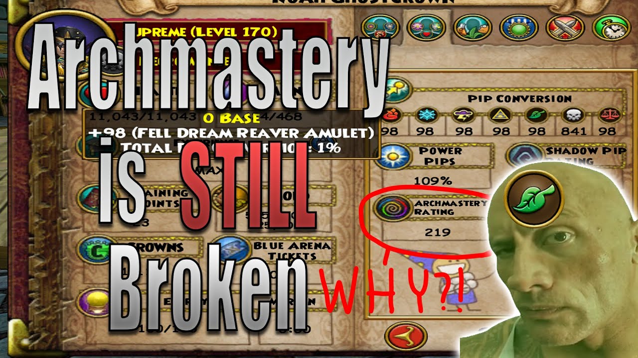 *Outdated* Archmastery is STILL Broken in Wizard101 - YouTube