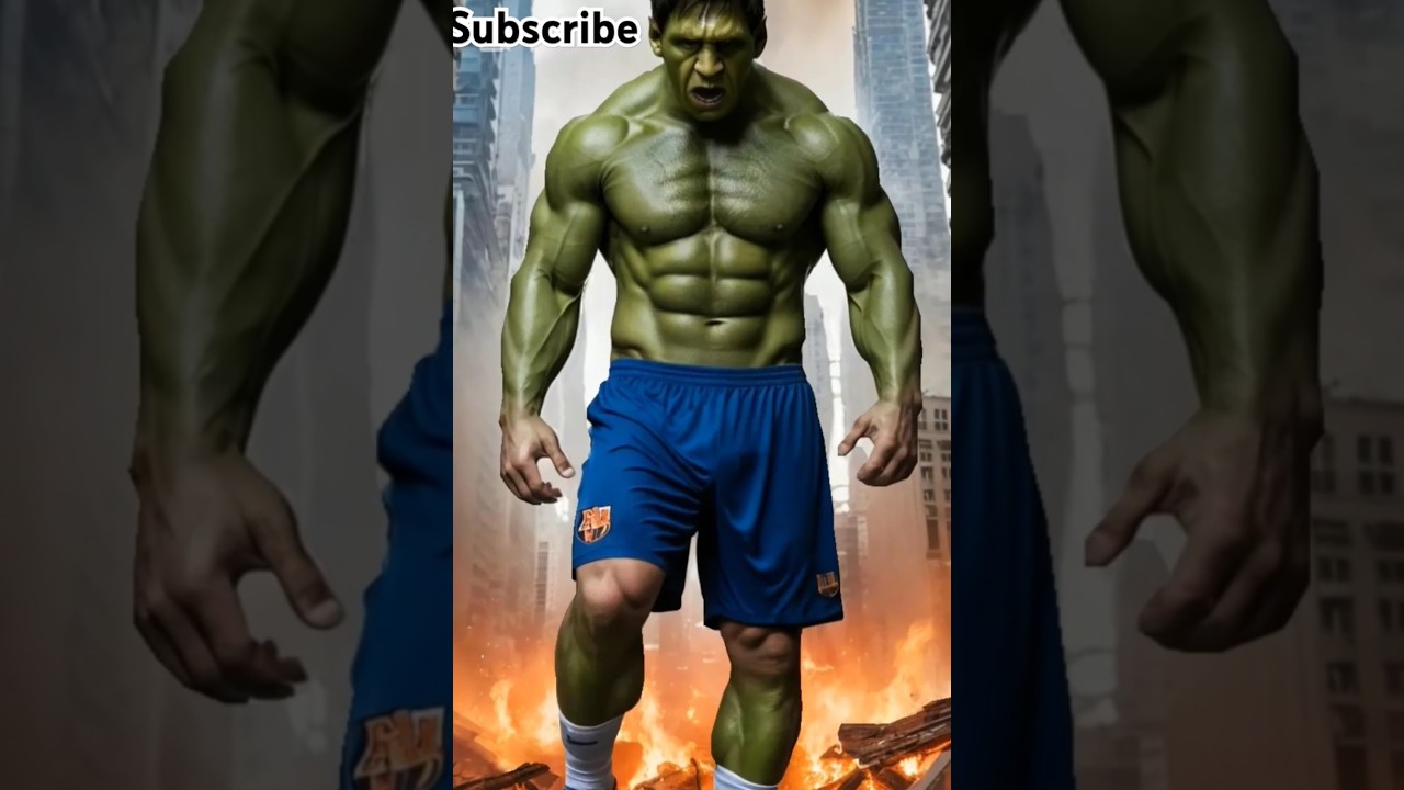 Messi and super heros hybrid fusion 😈 incredible creatures 
