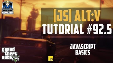 AltV Scripting Tutorial #92.5 - Javascript Basics [Javascript] [Deutsch]