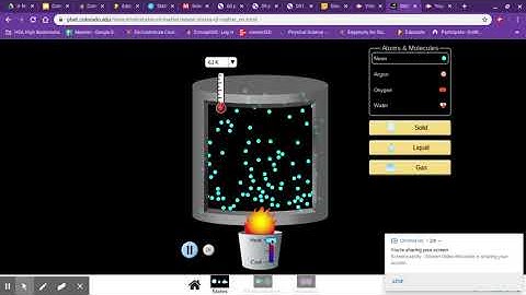 Phet sim states of matter intro