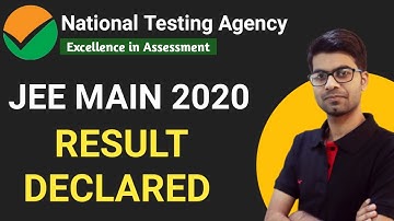 JEE Main Result 2020 || How To Check JEE MAIN RESULT 2020 ||By Official Link || NTA JEE Main Result