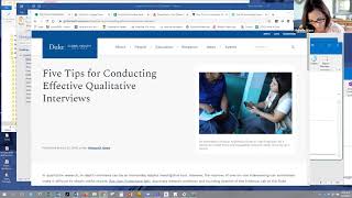 The qualitative interview process