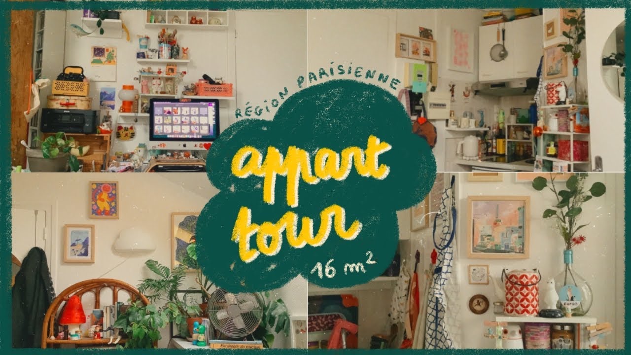 tiny appartement tour / 16m2 à paris / tips pour organiser et ranger un petit appart / pocket tiger