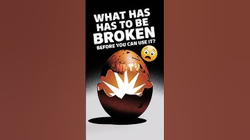 "What has to be broken before you can use it?"#Riddles#Puzzles#BrainTeasers#MindGames#GuessTheAnswer