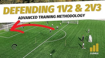 DEFENDING 1V2 & 2V3 IN FOOTBALL - PRO LEVEL TEAM TRAINING DRILL