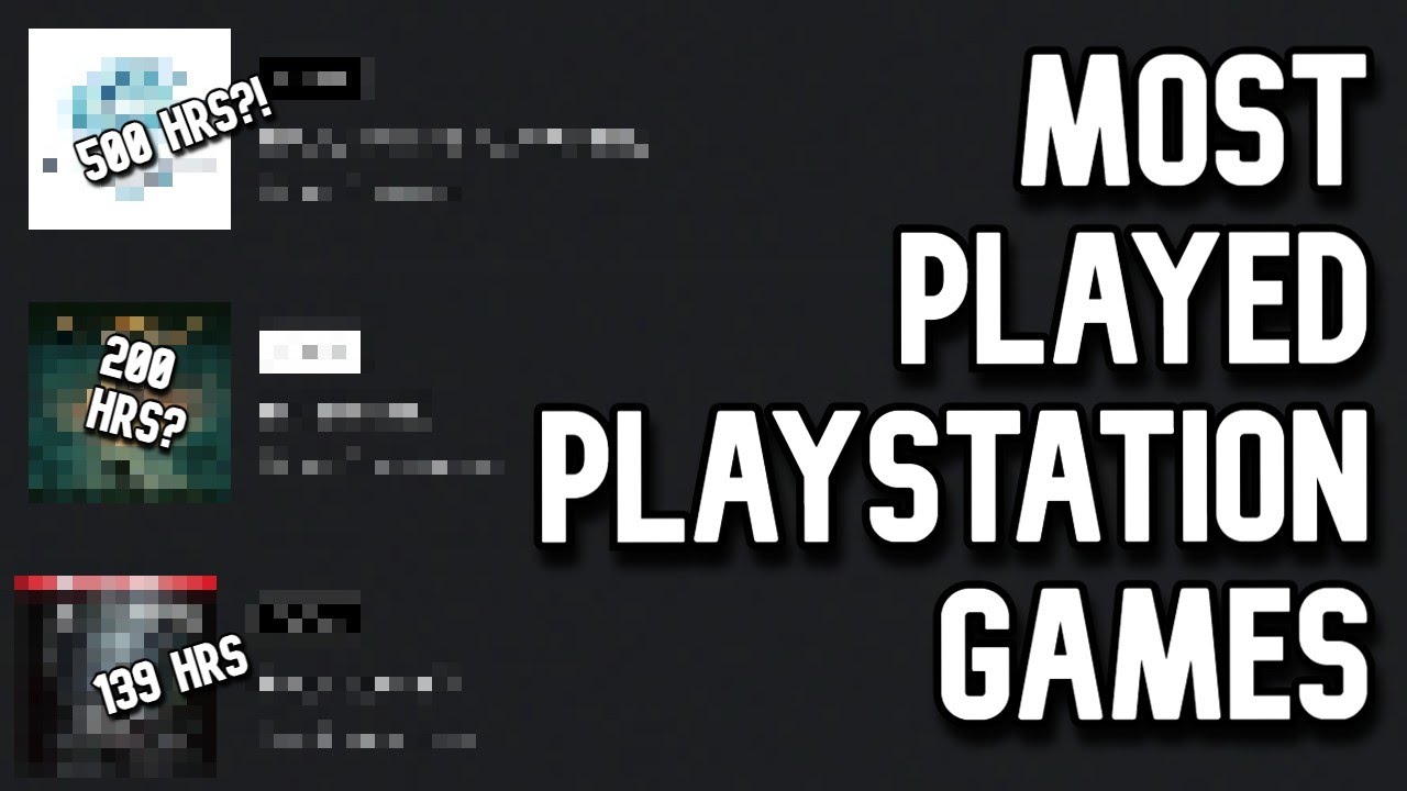 Revealing My Top 10 Most Played PS4/PS5 Games - YouTube