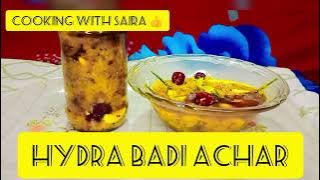 Hydra Badi achar 😋#cookingwithsaira