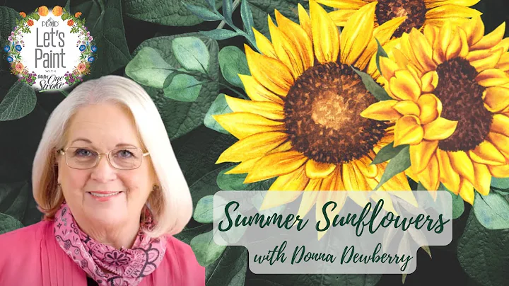How to paint Sunflowers with Donna Dewberry & Folk...