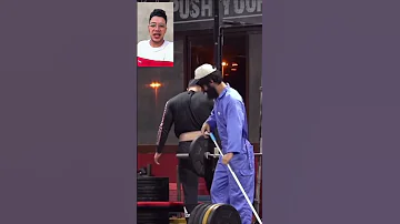 لما عامل نظافه جيم يشتال وزن اكتر من كمال اجسام 