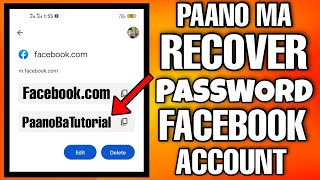 PAANO MA RECOVER ANG NAKALIMUTANG PASSWORD SA FACEBOOK ACCOUNT | PAANO BA TUTORIAL?