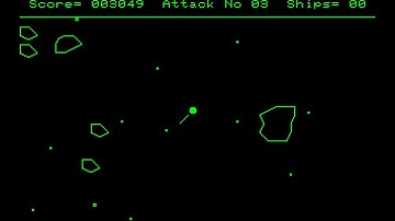 Sharp MZ-80A Game: Asteroids (1981)