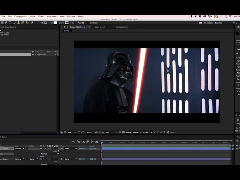 How to make a Star Wars Lightsaber effect in Adobe After Effects