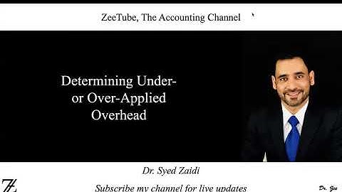 Determining Under- or Over-Applied Overhead