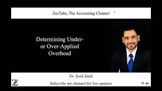 Determining Under- or Over-Applied Overhead