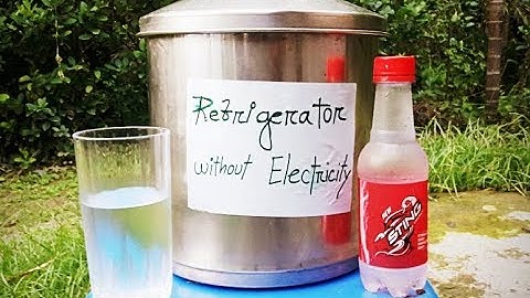 How to make a mini Refrigerator at home. It works without Electricity.