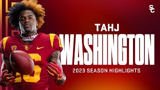 Tahj Washington 2023 USC Football Highlights