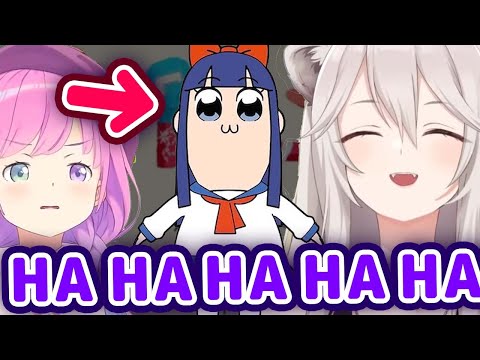 Botan Can't Stop Laughing At Luna's Character Because of Its  "Pop Team Epic" Face【ENG Sub/Hololive】