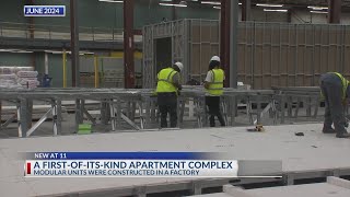 Columbus modular apartment complex project nears completion