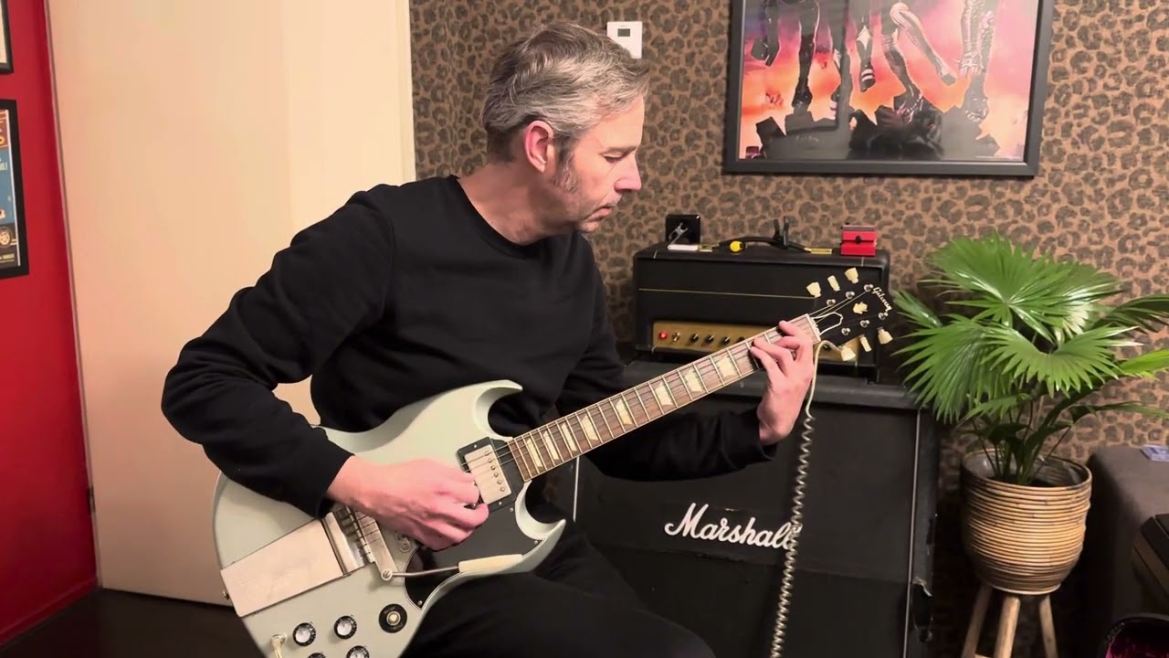 Gibson sg custom shop 64ri silver poly mist