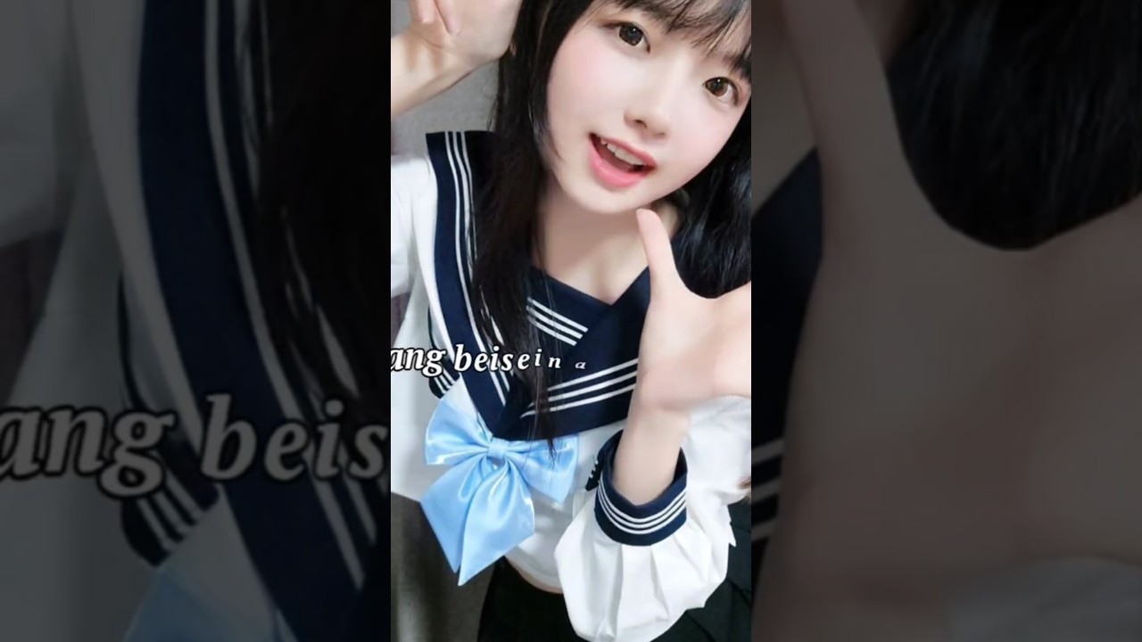 cosplay girl editing with guru gee song