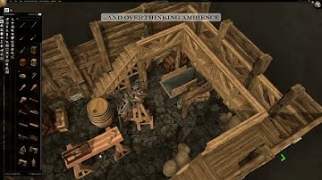 Dungeon Alchemist building - small warehouse TIMELAPSE