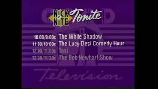 Nick at Nite Tonite Schedule(1994)