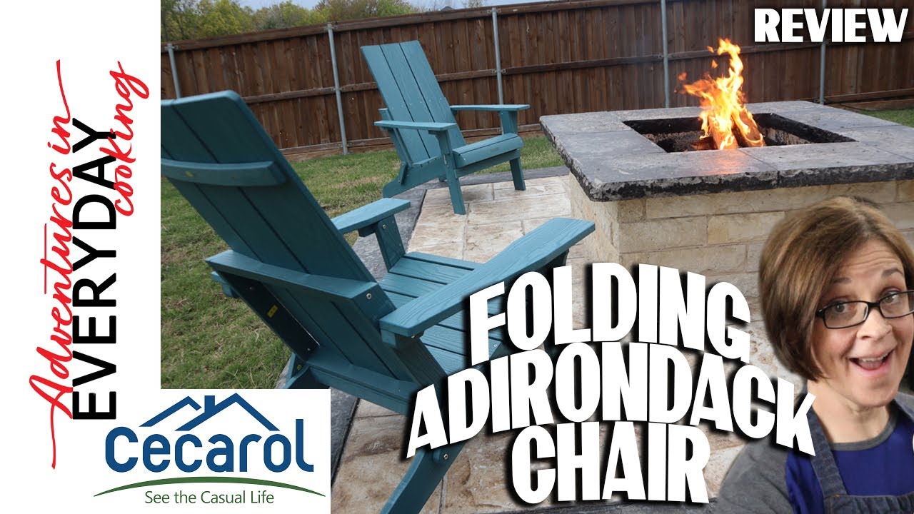 Cecarol Folding Adirondack Chair Review YouTube