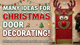 Easy DIY Christmas Classroom Door Decoration Idea! 🎄