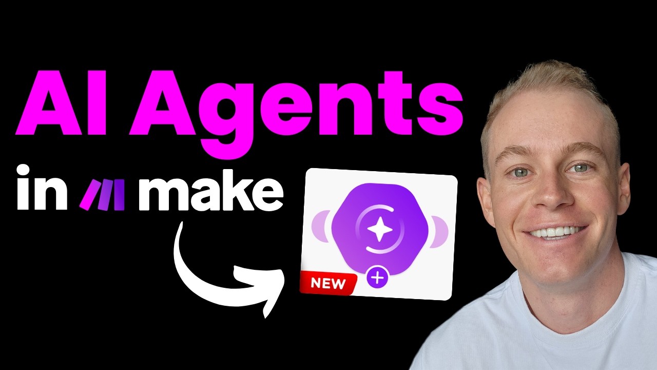 Make.com AI Agents 2026 interface showing new hexagon-shaped modules