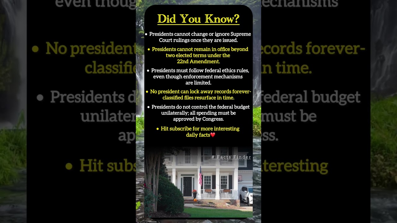 5 Limits Even the U.S. President Can’t Cross.