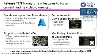 NFV Orchestration with ETSI OSM Release TEN From NFV Deployments to Multi Cloud Operations at Scale, screenshot 5