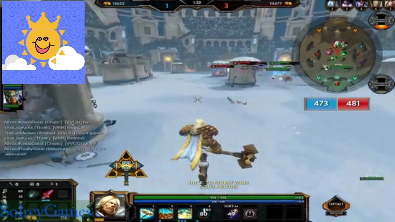 Solreygames Live Stream; smite arena