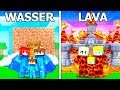 Ukri WASSER vs Semlaki LAVA Familie Bau Challenge in Minecraft!