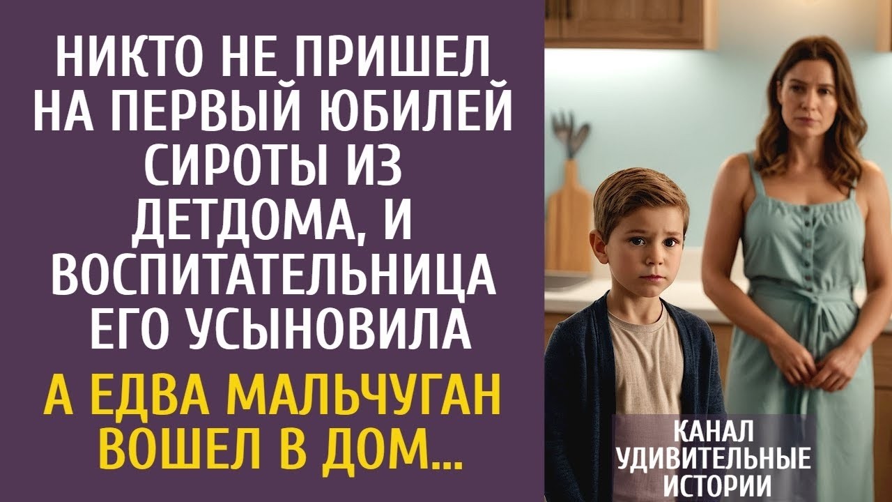 Никто не пришел на первый юбилей сироты, и воспитательница его усыновила… А едва он вошел в дом…