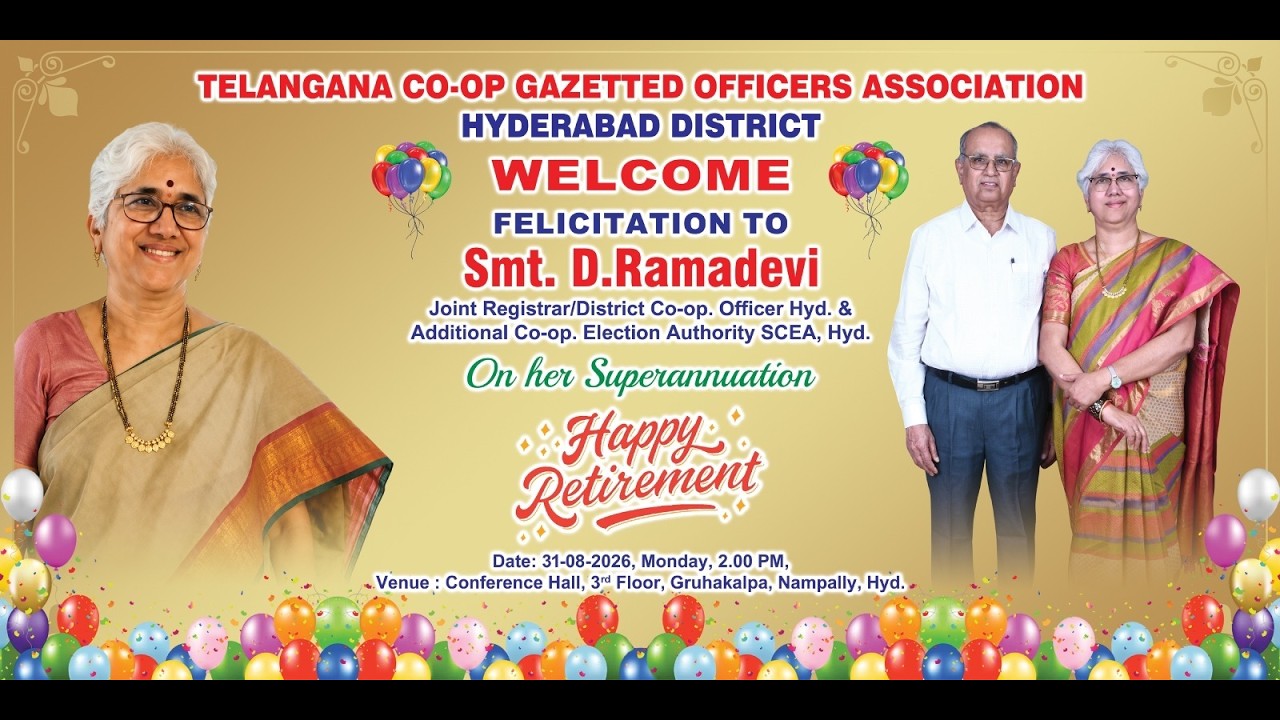 Felicitation to Smt D. Ramadevi JR/DCO Hyd on her superannuation