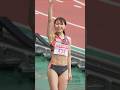 【小林聖】目標の自己ベスト更新と表彰台に向けて!3回目の試技までご紹介 2024年日本選手権女子走幅跳 #shorts