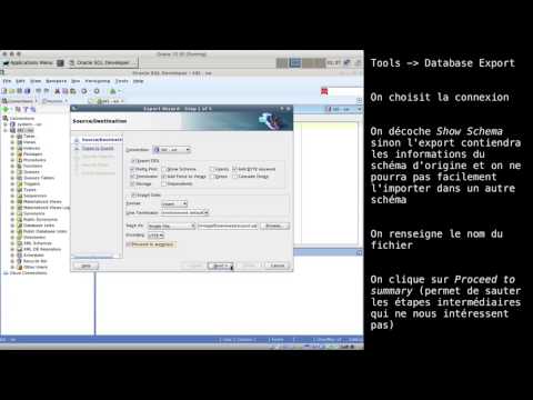 SQL Developer - Exporter un schéma complet