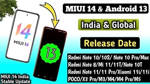 Finally MIUI 14 & Android 13 India & Global Official Second Batch Update List Released & MIUI 14 IND