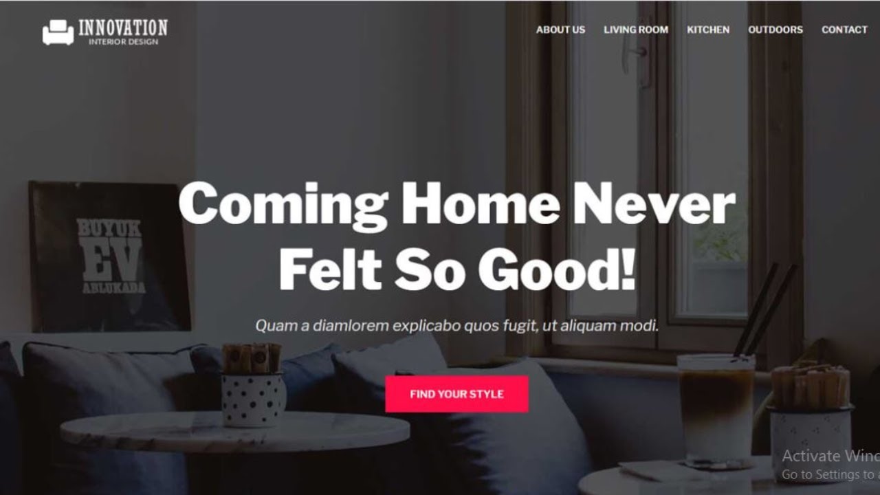 How to make a Responsive Website Using HTML & CSS || Home Decor Website ...