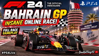 🏎️ F1 24 BAHRAIN GP 🔥 INSANE ONLINE RACE! | Full Race Gameplay | PS4