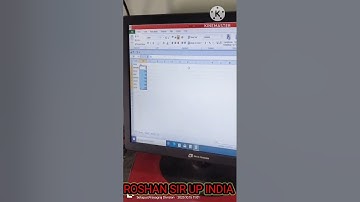 SAMREEN BANO ROSHAN SIR UP INDIA COMPUTER INSTITUTE BIHARGANJ PRATAPGARH PARAMODE PRATAPGARH #excel